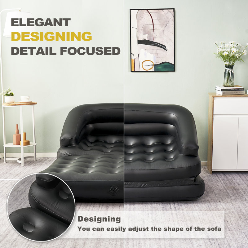 Alwyn Home Double Size Air Mattress Sofa Bed Wayfair
